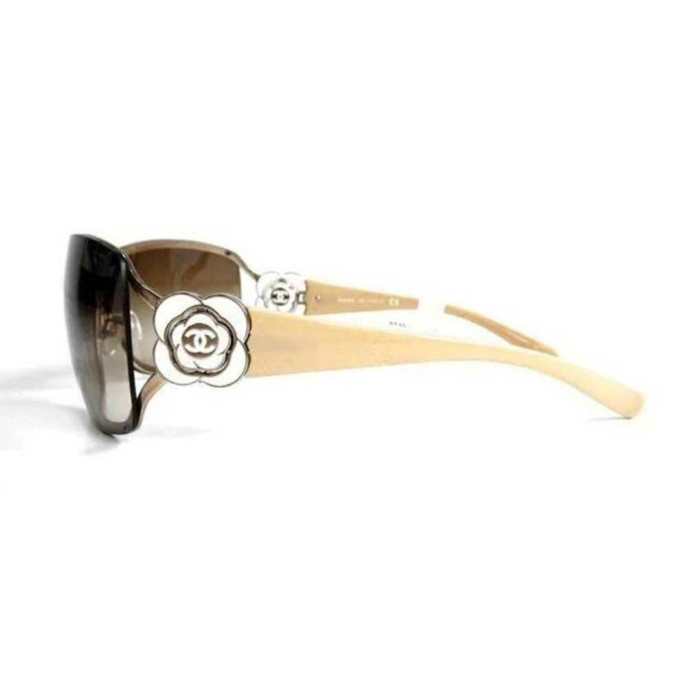 NEW CHANEL CC Logo Vintage Shield Gradient Frameless Sunglasses Camellia - Picture 3 of 10